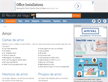 Tablet Screenshot of amor.rincondelvago.com