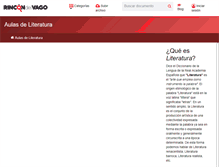 Tablet Screenshot of literatura.rincondelvago.com